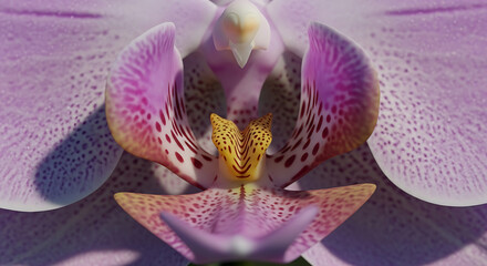 Fototapeta na wymiar Capturing the delicate elegance of a vibrant pink orchid in full bloom, a perfect tribute to National Orchid Day
