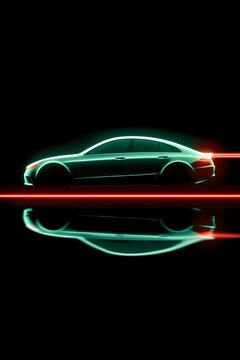Motion speed light fast neon, background blur night abstract dynamic, car energy technology road line, futuristic effect glow highway bright