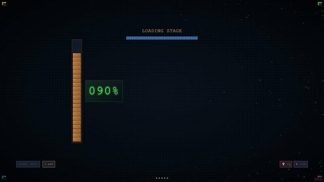 Futuristic Interface Displaying Fuel Gauge and System Status in Dark Environment.