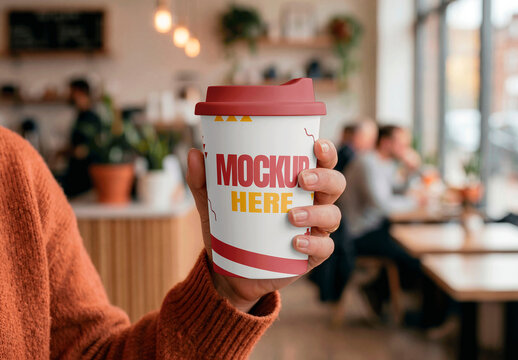 Coffee Cup Coffee Shop Mockup