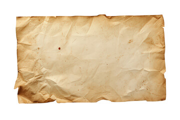 Fototapeta premium Crumpled vintage paper providing parchment texture and antique background for distressed old document design