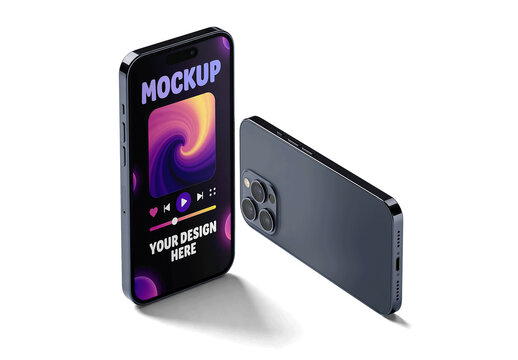 Phone Front Back Camera Mockup