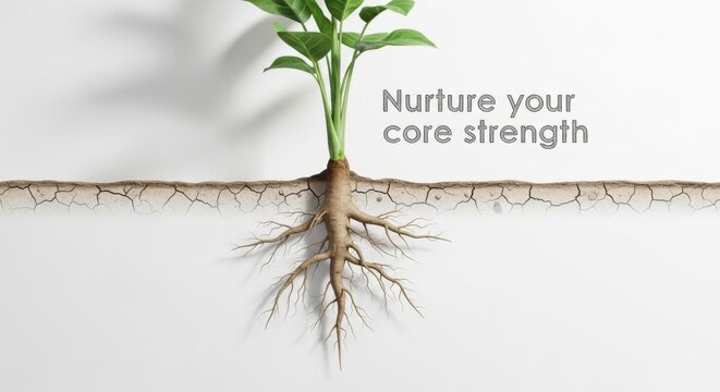 Plant Root System Growth Concept