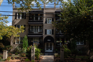 Fototapeta premium Homes, houses, buildings, brick buildings, old houses, Sewickly