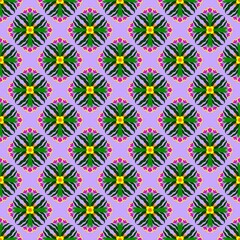 Fototapeta premium seamless pattern with flowers
