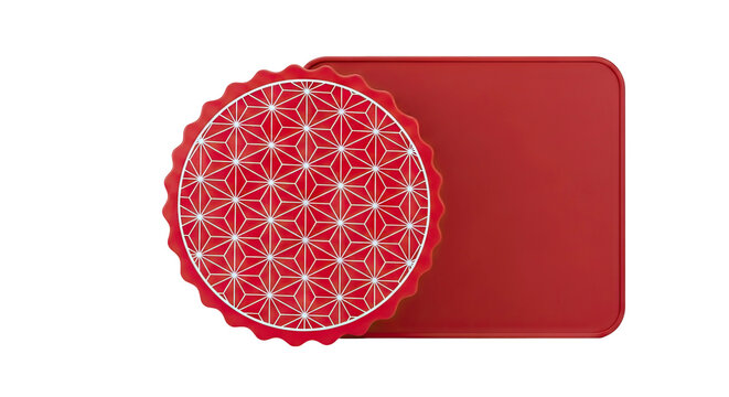 Red PopSocket with Geometric Pattern