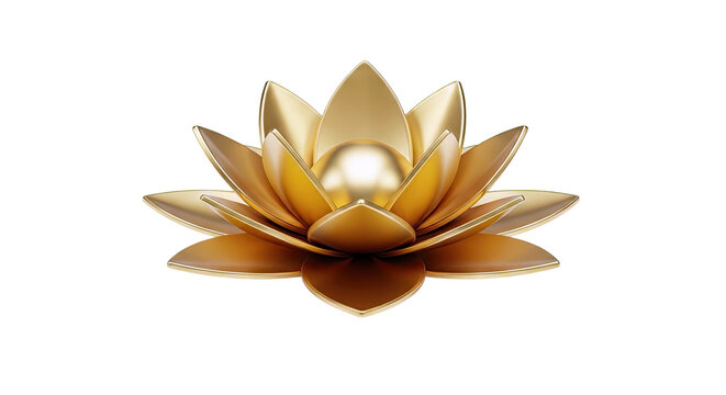 Golden Lotus Flower