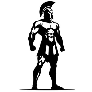 Silhouette of a Spartan prince