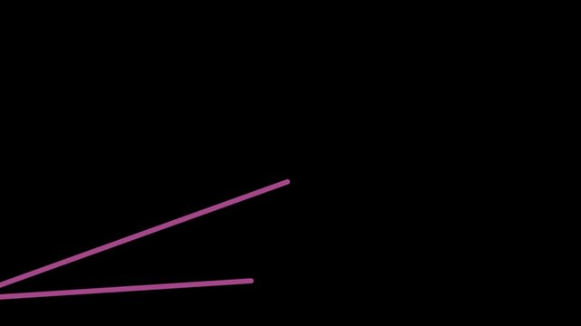 A pink line forms an angle with another line