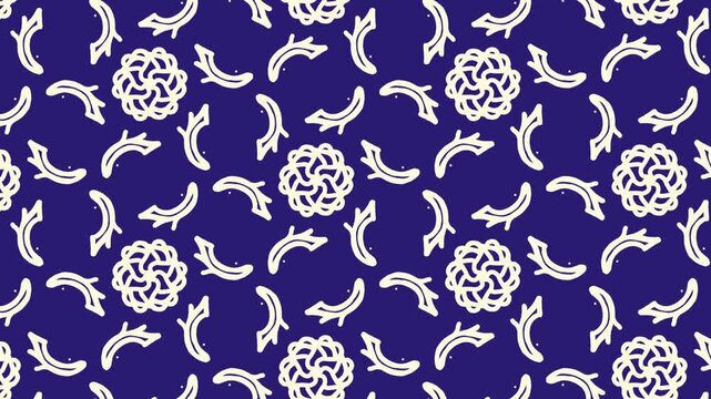 Abstract Minimal Pattern Motion Background Pan Bottom to Top in Blue Tone