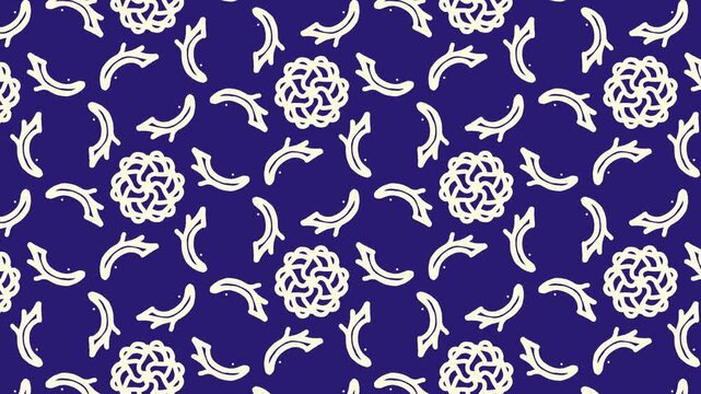 Abstract Minimal Pattern Motion Background Pan Top to Bottom in Blue Tone