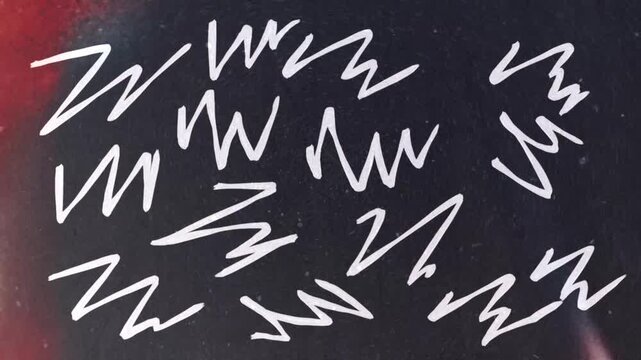 Animated paint brush scribbles background loop