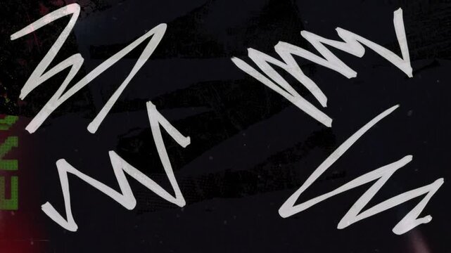 Abstract grunge scribble animation background loop