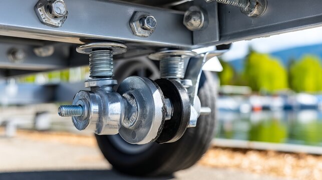 Galvanized Steel Leaf Spring Suspension System for Trailer Stability and Support