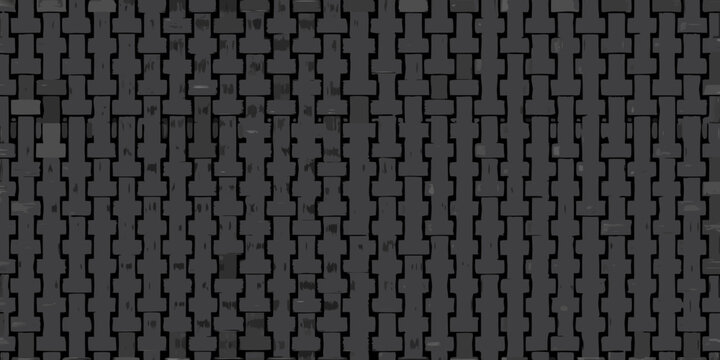 Close up of a dark woven rattan or wicker texture pattern