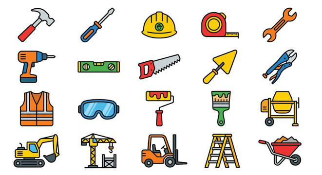 International workers day illustration featuring diverse construction professionals