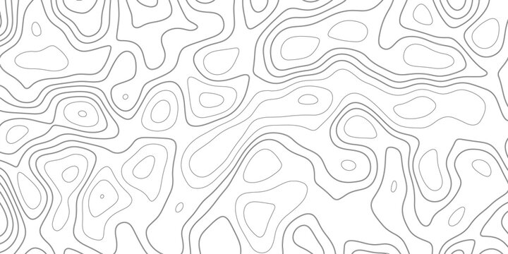 Black and white topographic map contour lines pattern