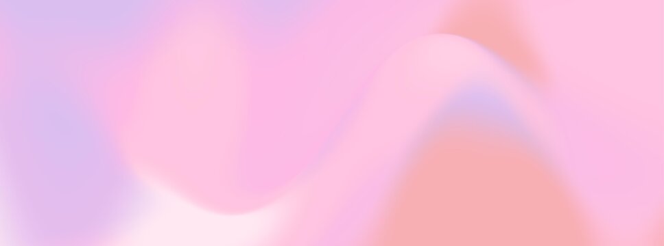 Pastel pink lavender fluid gradient abstract background with soft blurred waves