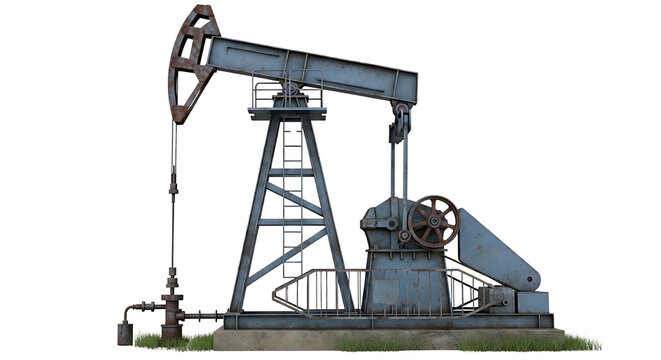 oil pumpjack working in an oil field an industrial symbol of energy production and global petroleum extraction
