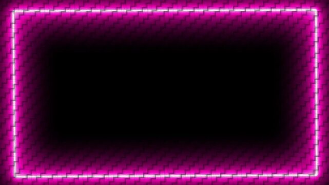 Pink magenta border flicker glow light random blue color laser slow move on bamboo weavers wallpaper texture background