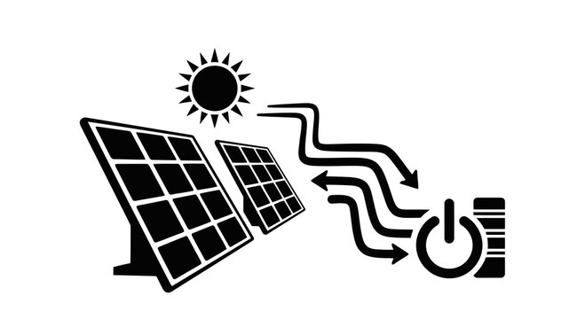 Solar panels converting sunlight into electrical energy efficiently.