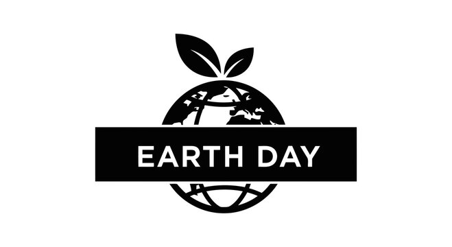 Celebrating earth day with a simple yet powerful logo design concept.