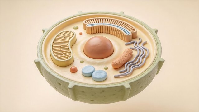 Model of a Cell with Organelles