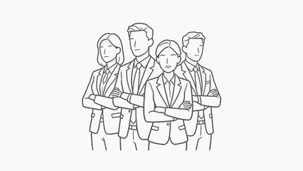 Obraz premium Business team in suits