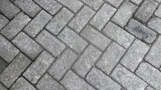 Grey Herringbone Paving Stone Texture