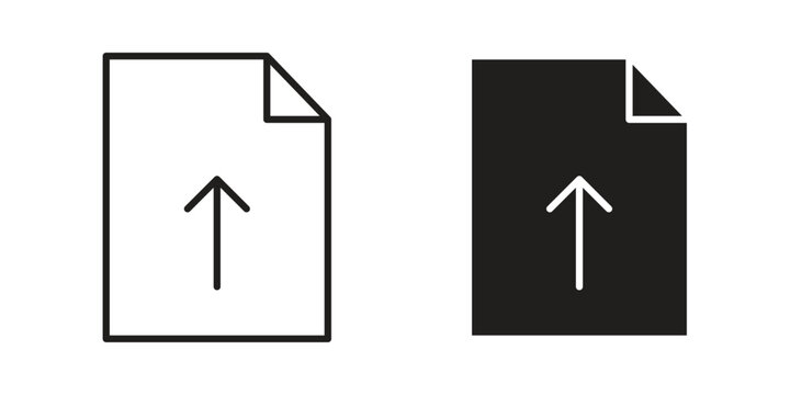 Export icon and symbol. Vector logo design element.