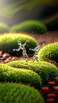 Couple of water dance