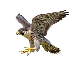 Fototapeta premium A large bird of prey with yellow feet