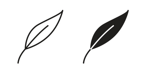 Fototapeta premium Quill icon and symbol. Vector logo design element.