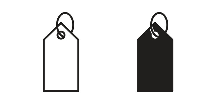 Tag icon and symbol. Vector logo design element.