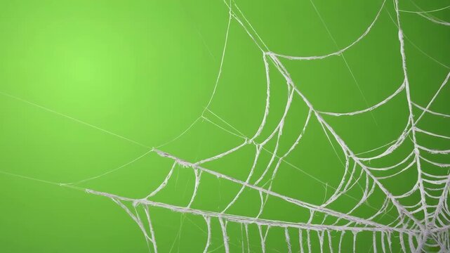 spider web with dew