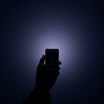 hand holding a flashlight