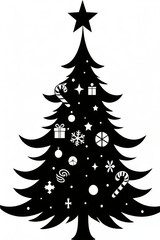 Obraz premium decorated christmas tree with gifts