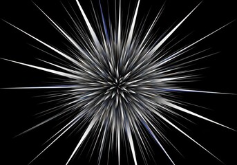 Fototapeta premium Radiant burst of light emanating from a central point in cosmic darkness