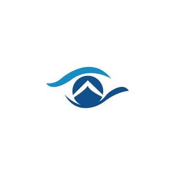 Eyecare vector logo illustration design