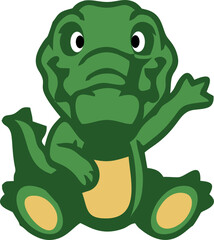 Fototapeta premium Vector of crocodile logo alligator logo design illustration. Wild Animals. Reptile. Easy editable layered vector illustration