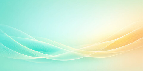 Naklejka premium An abstract blue background design featuring smooth wave curves and flowing light lines creates a soft motion pattern for a modern technology wallpaper illustration