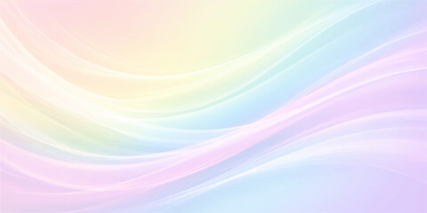 Fototapeta premium Bright abstract background with colorful rainbow waves and soft light curves creates a motion blur pattern for a modern wallpaper design