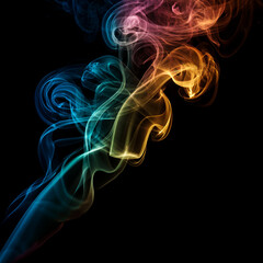 Obraz premium Colorful Smoke Abstract Background