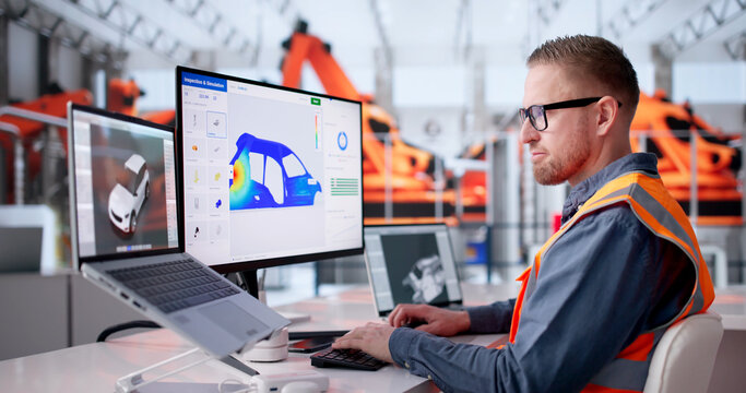 Automotive Engineer Evaluates 3D Stress Simulation