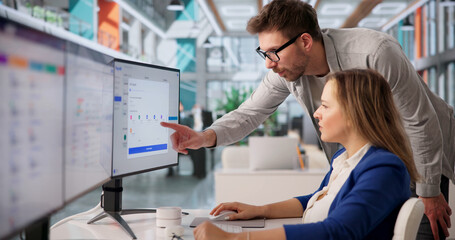 Finance Professional Diligently Working On Payroll And Tax Management