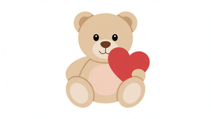 Classic black teddy bear sitting upright with arms and legs spread out Vector © ANOWARUL