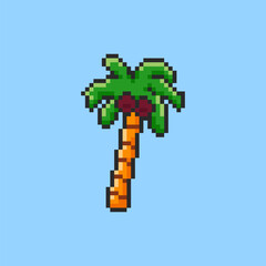 Pixel art Palm Tree game asset design © Rahmat