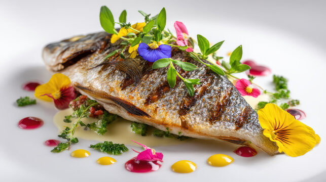 seared gilt-head bream with lemon and thyme