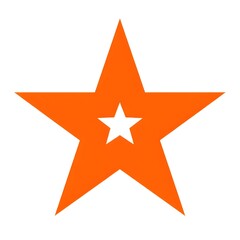 Obraz premium red star on white