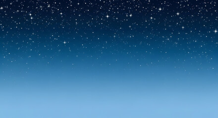 Obraz premium Night sky background with stars and gradient blue colors